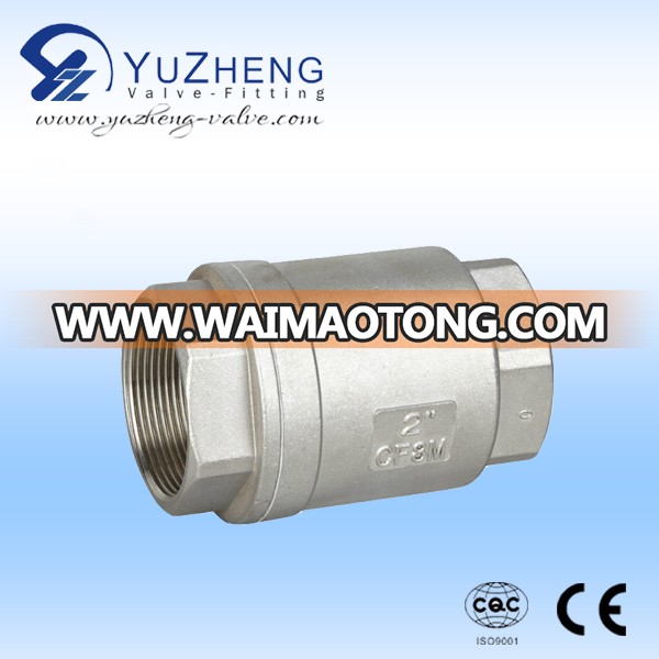 Stainless Steel 2PC Vertical Check Valve Manufacturer