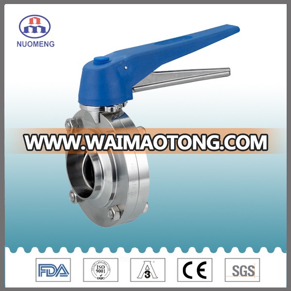 Stainless Steel Butterfly Valve for Pharmacy, Food and Beverage Processing