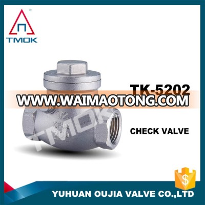 TMOK supplier , water meter outlet side stainless steel swing check valve