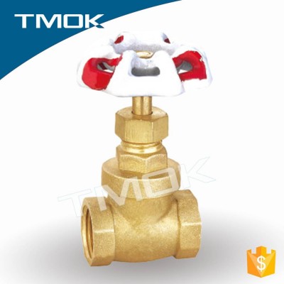 knife brass gate valve prolong BSP thread stem signal gate valve for fire protection